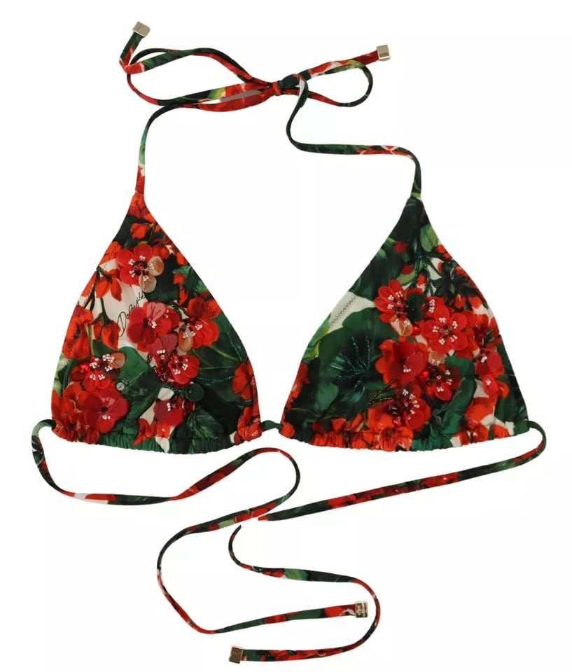 Dolce & Gabbana Πολύχρωμο Μπικίνι Halter Geranium