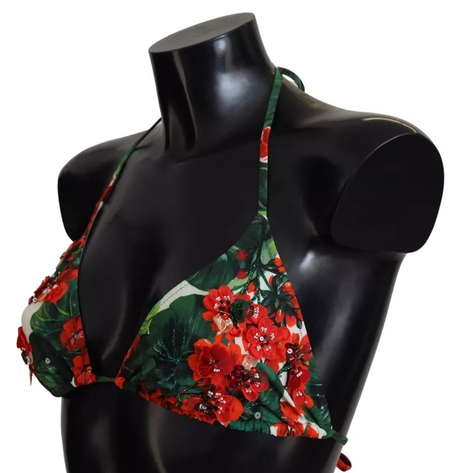 Dolce & Gabbana Πολύχρωμο Μπικίνι Halter Geranium