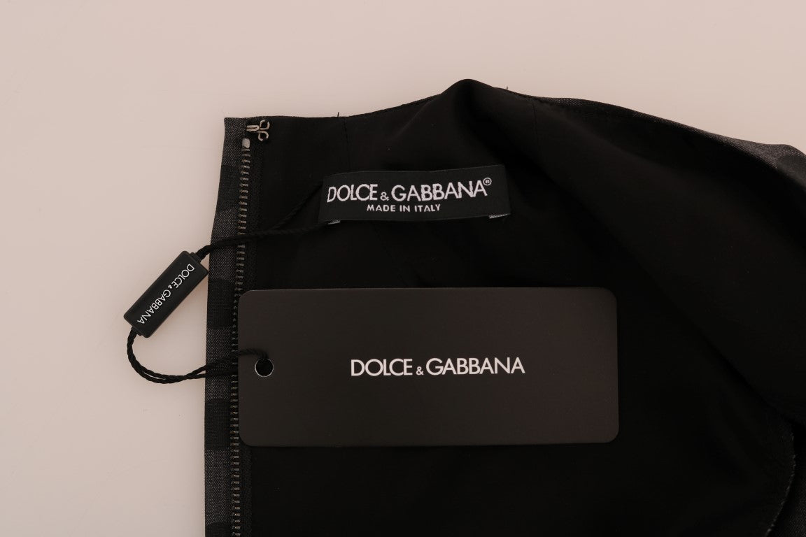 Κομψό φόρεμα από μαλλί Dolce &amp; Gabbana πουά