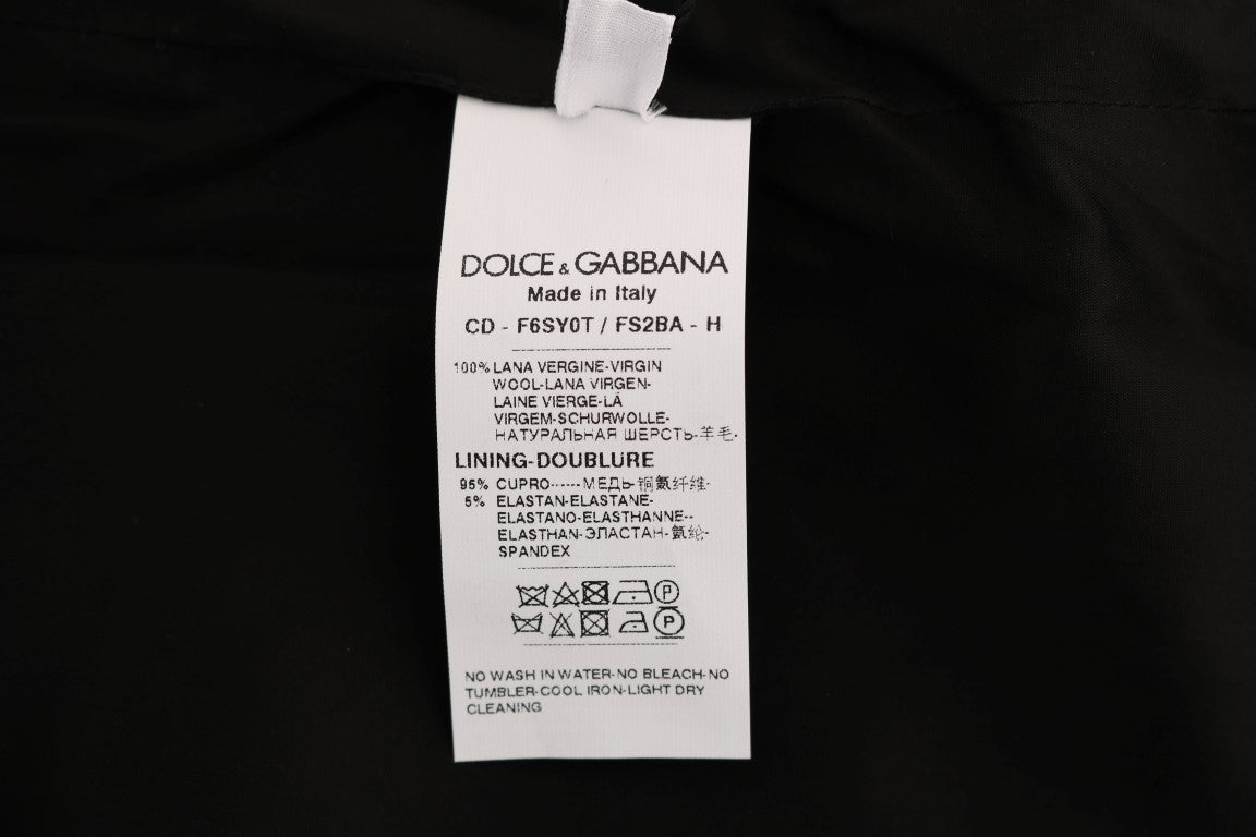 Dolce &amp; Gabbana Chic Αμάνικο Μάλλινο Φόρεμα Πόλκα