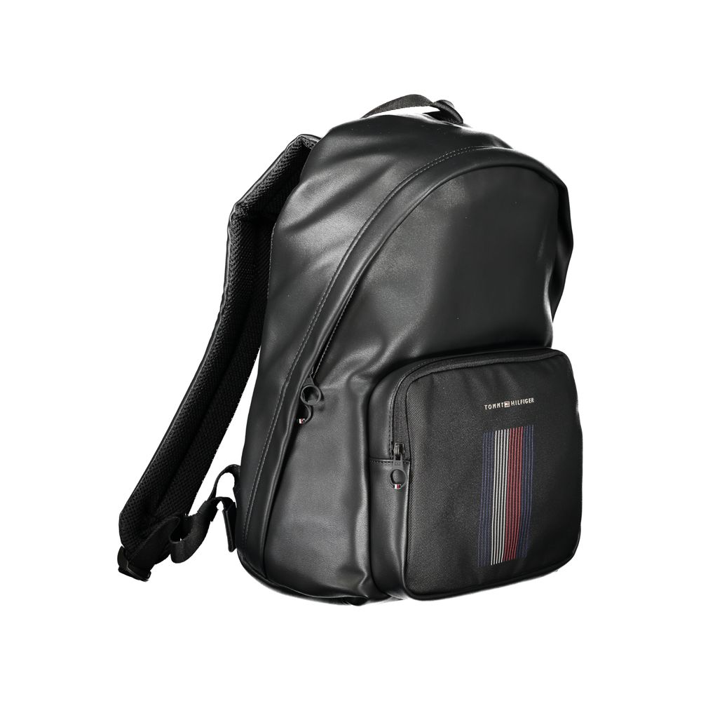 Tommy Hilfiger Black Polyester Backpack