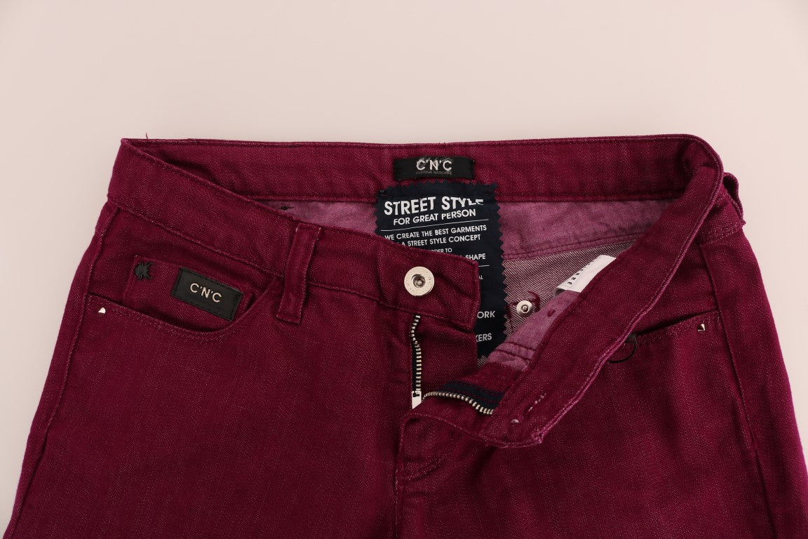 Κοστούμι National Sleek Red Straight Fit Luxury Jeans