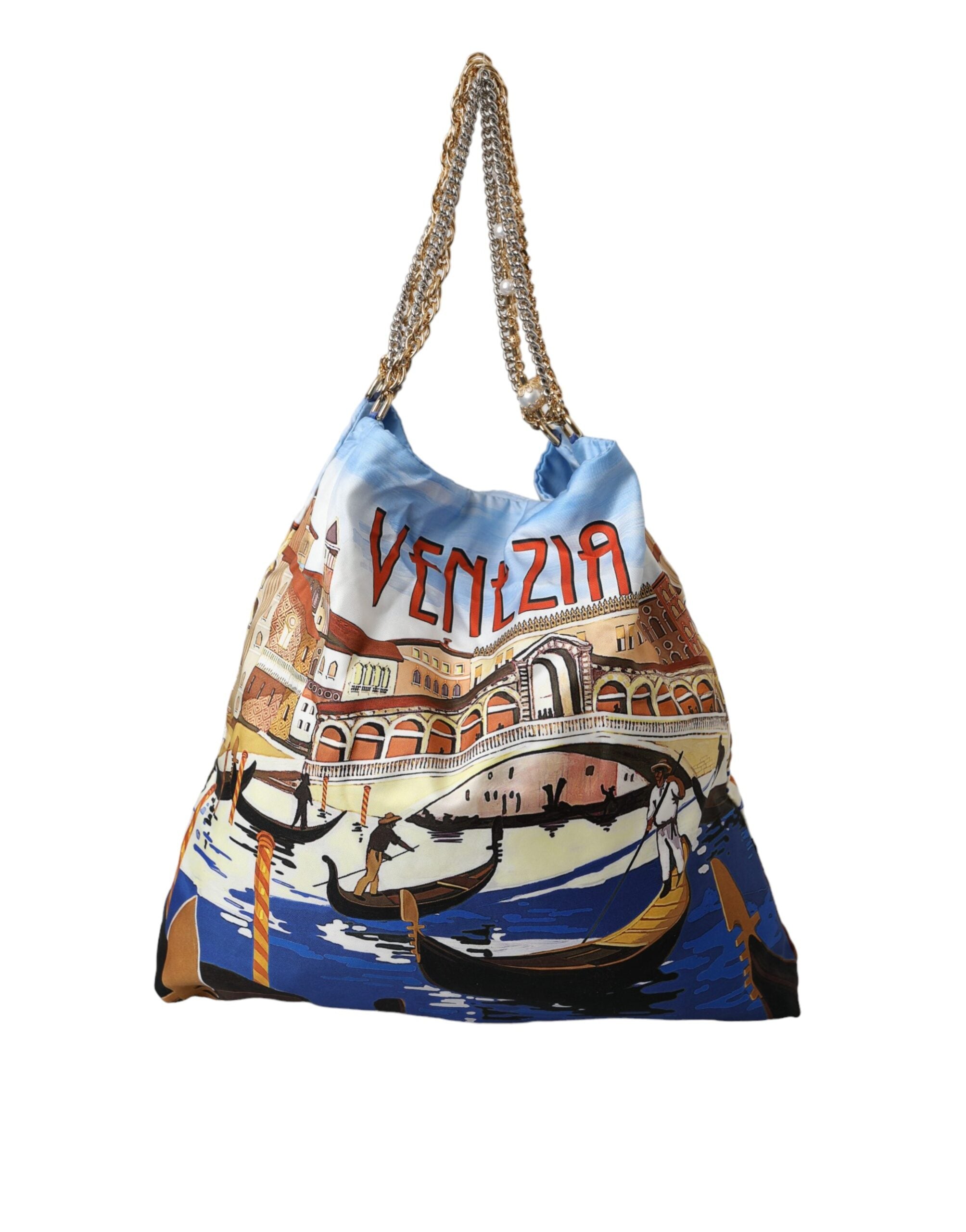 Dolce &amp; Gabbana Πολύχρωμη Γυναικεία τσάντα από καμβά Venezia Shopping Tote