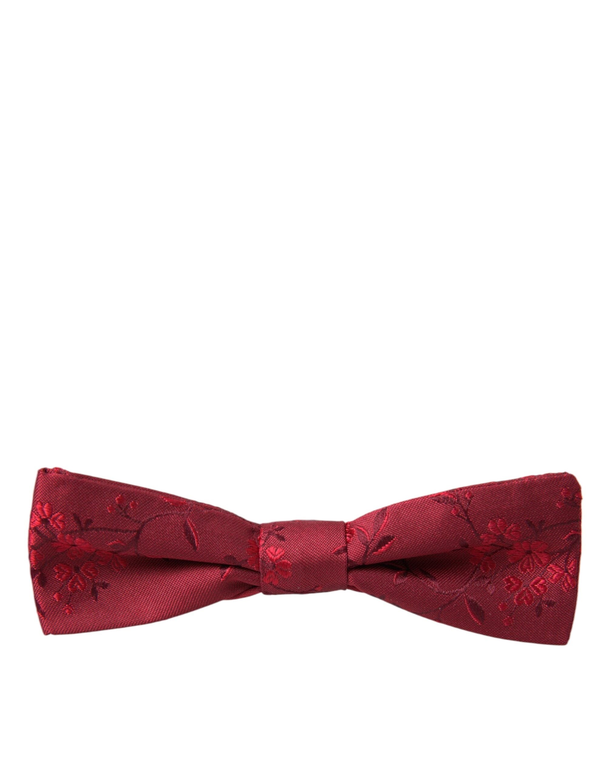 Ανδρικό παπιγιόν Dolce &amp; Gabbana Red Brocade Μεταξωτό Ρυθμιζόμενο Λαιμό