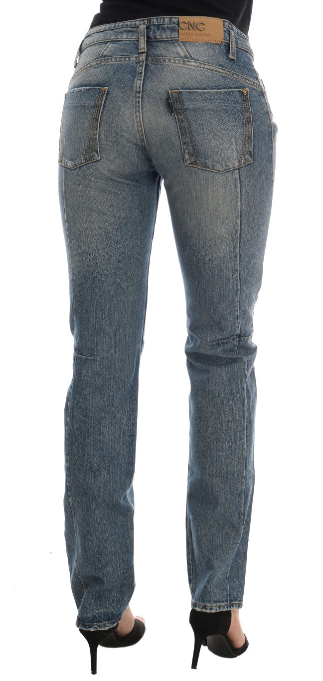 Κοστούμια National Chic Blue Slim Fit Designer Jeans