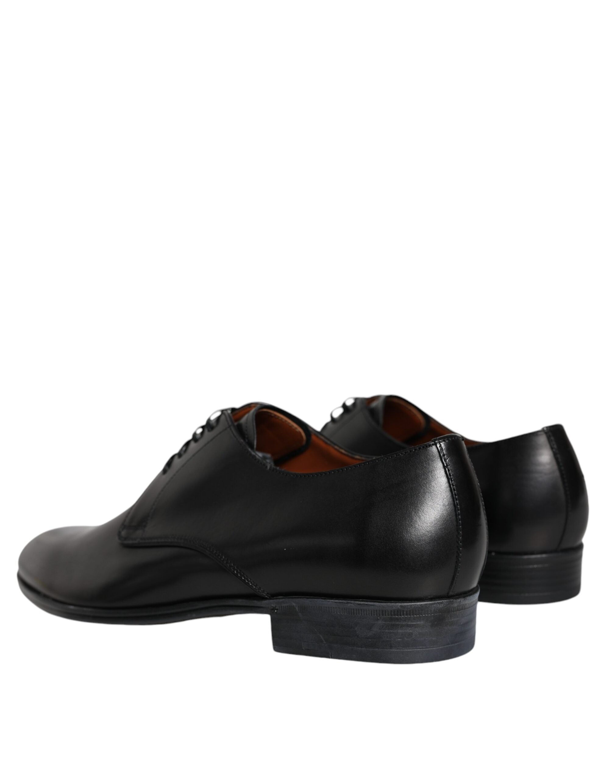 Dolce & Gabbana Black Leather Derby Formal Dress Shoes