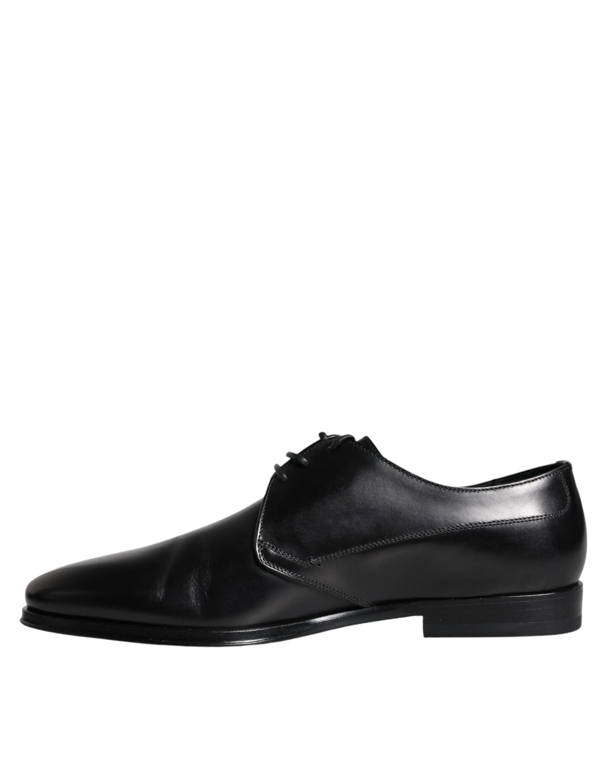 Dolce & Gabbana Black Leather Derby Formal Dress Shoes