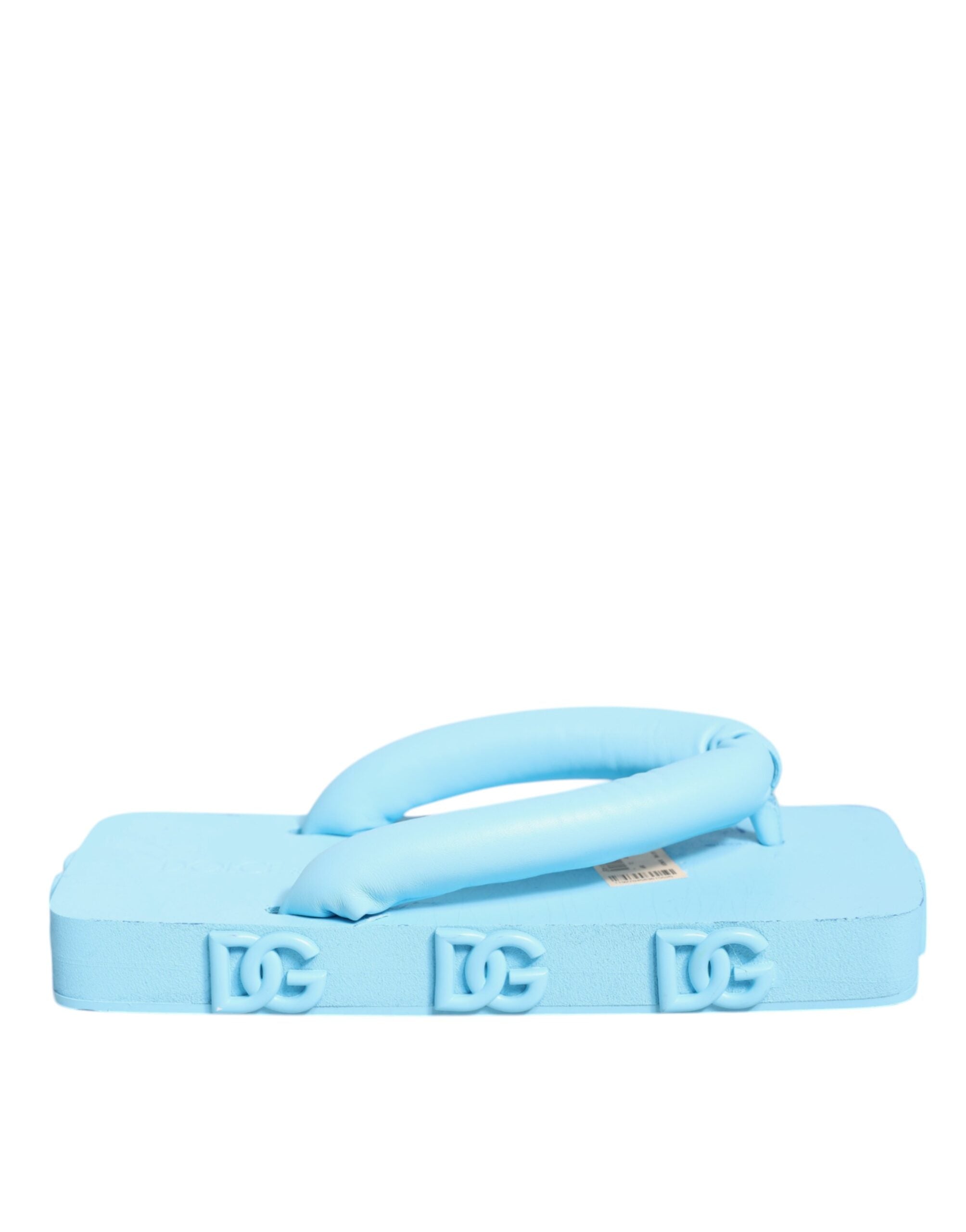 Dolce & Gabbana Light Blue Επίπεδες Σαγιονάρες Καουτσούκ Σανδάλια Παπούτσια