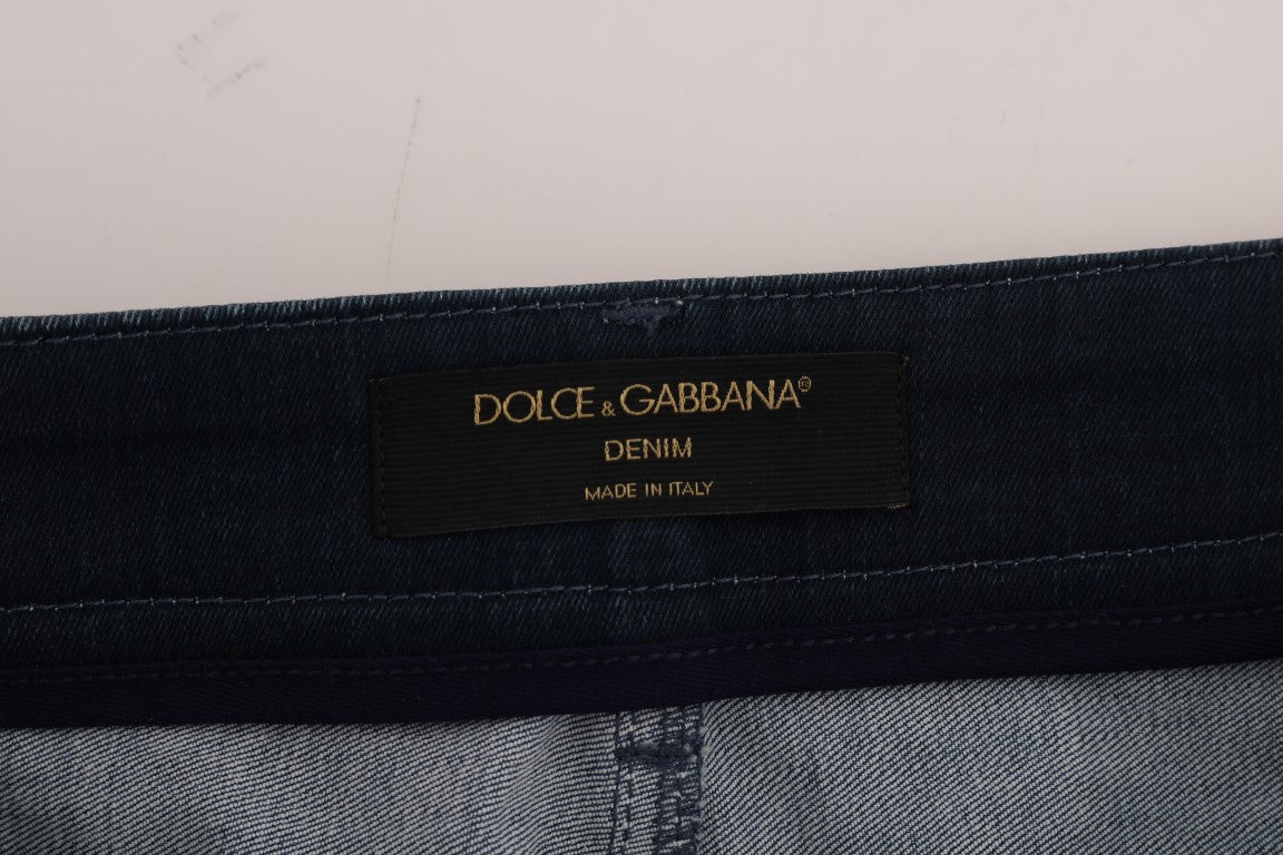 Μίνι φούστα Dolce &amp; Gabbana Chic Blue Jenim