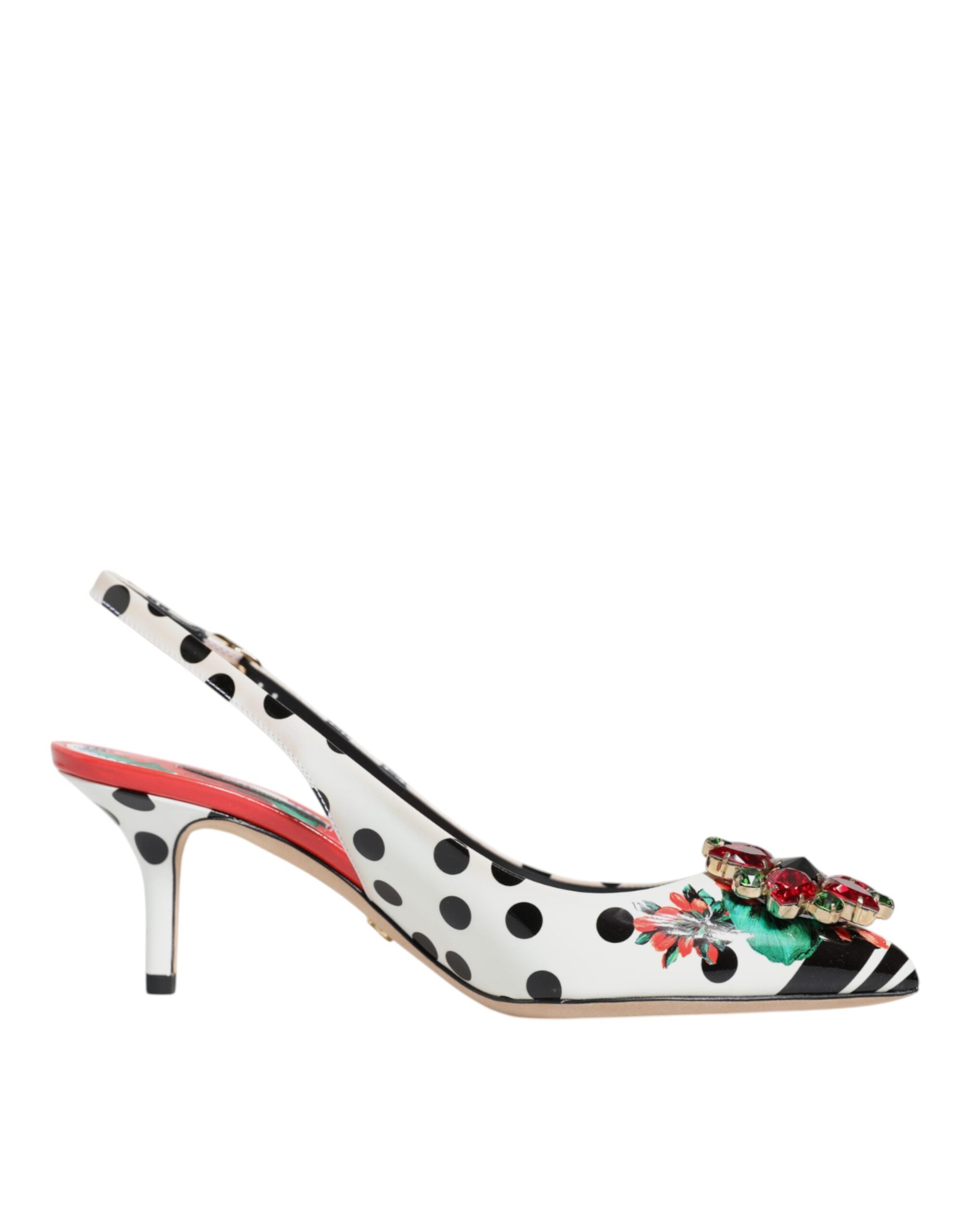 Dolce & Gabbana Γόβες Slingback με Κρυστάλλους Πολύχρωμα