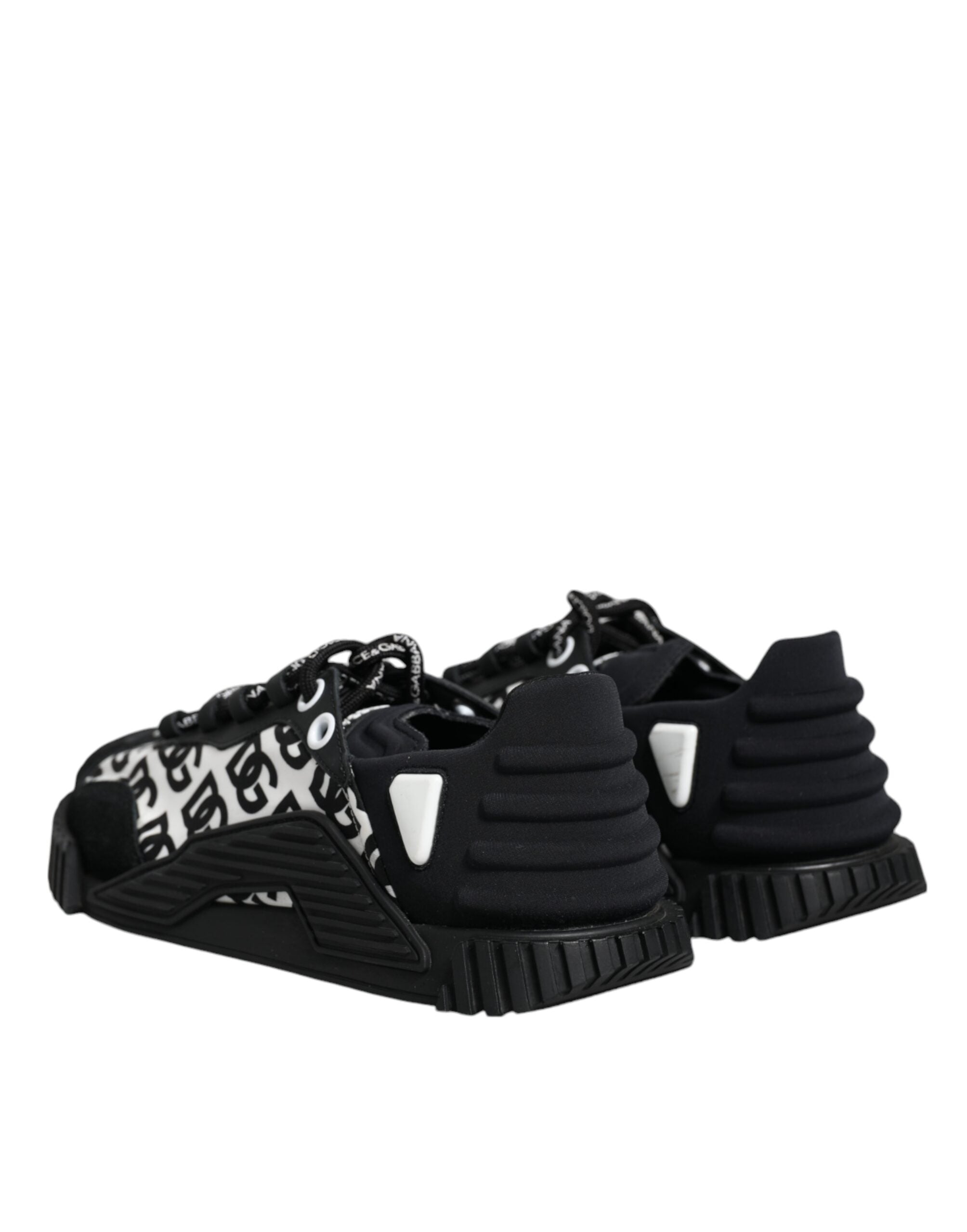 Dolce & Gabbana Μαύρα Sneakers Logo Lace Up Χαμηλά NS1 Παπούτσια