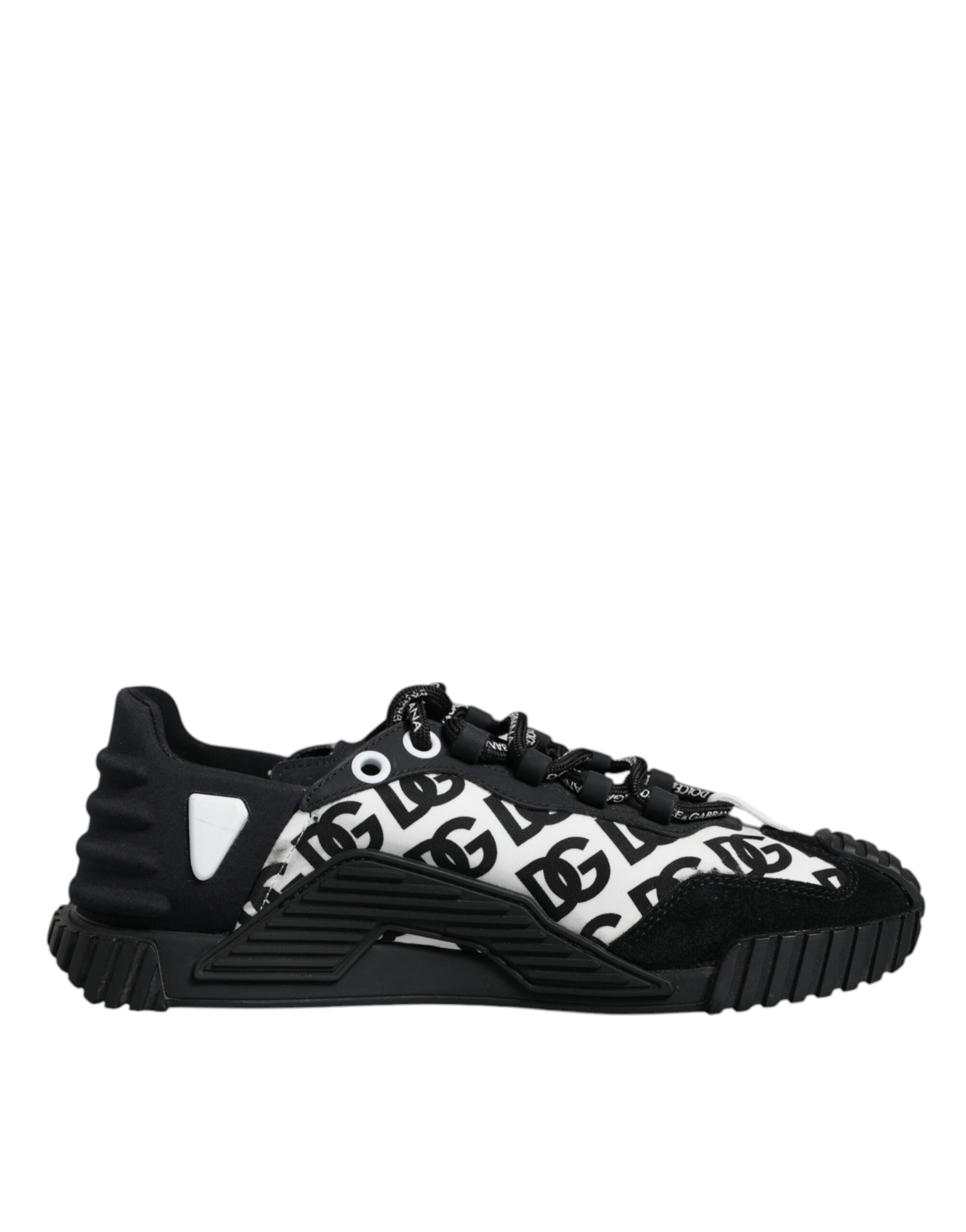 Dolce & Gabbana Μαύρα Sneakers Logo Lace Up Χαμηλά NS1 Παπούτσια