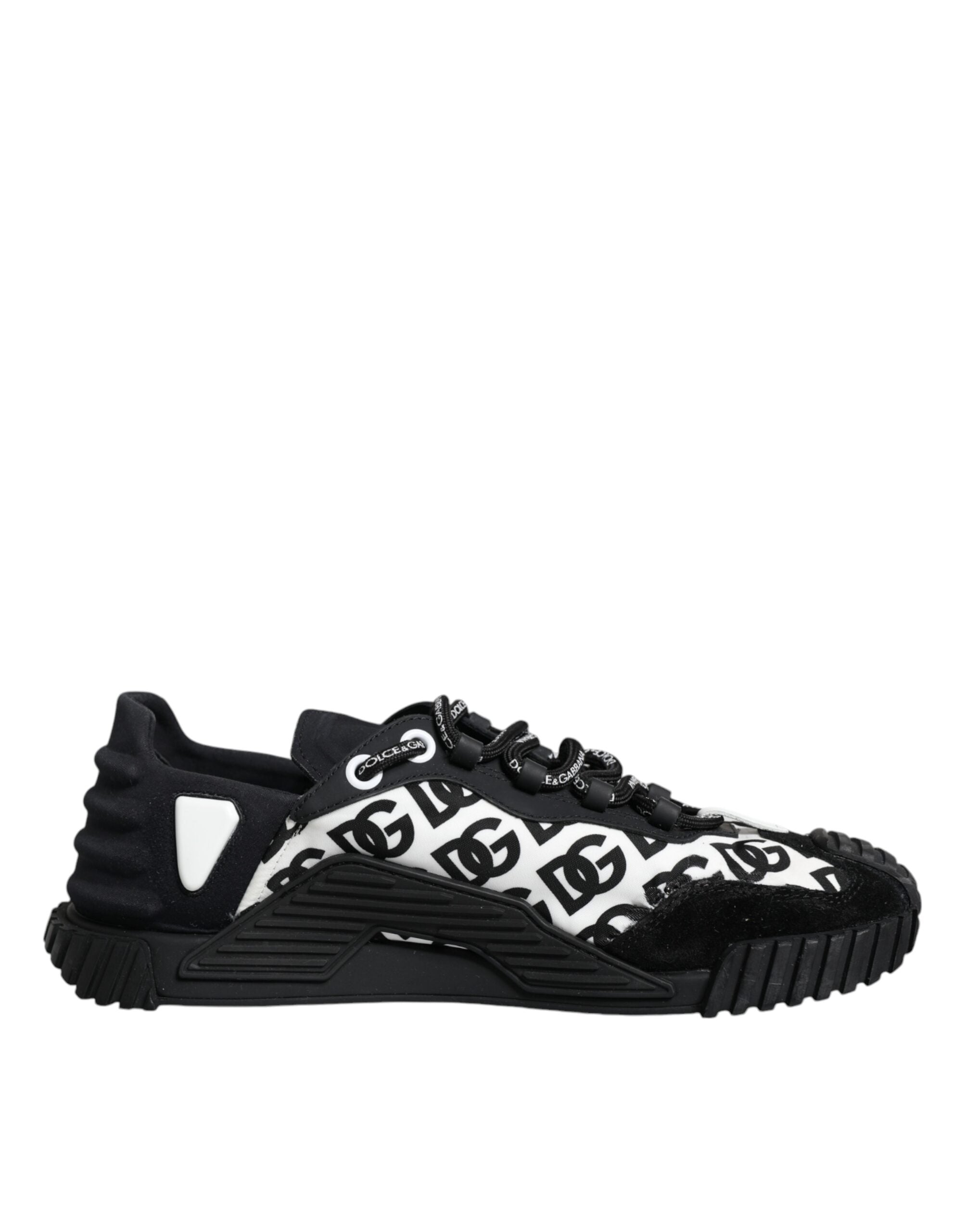 Dolce & Gabbana Μαύρα Sneakers NS1 με Κορδόνια Χαμηλού Προφίλ Παπούτσια