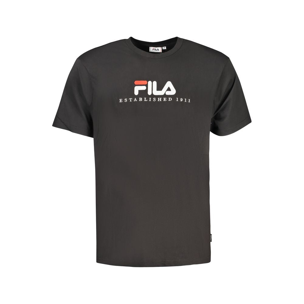 Fila Μαύρο Βαμβακερό T-Shirt