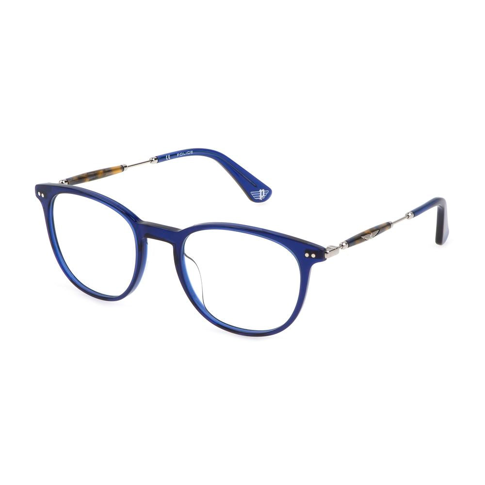 Police Blue Plastic Frames