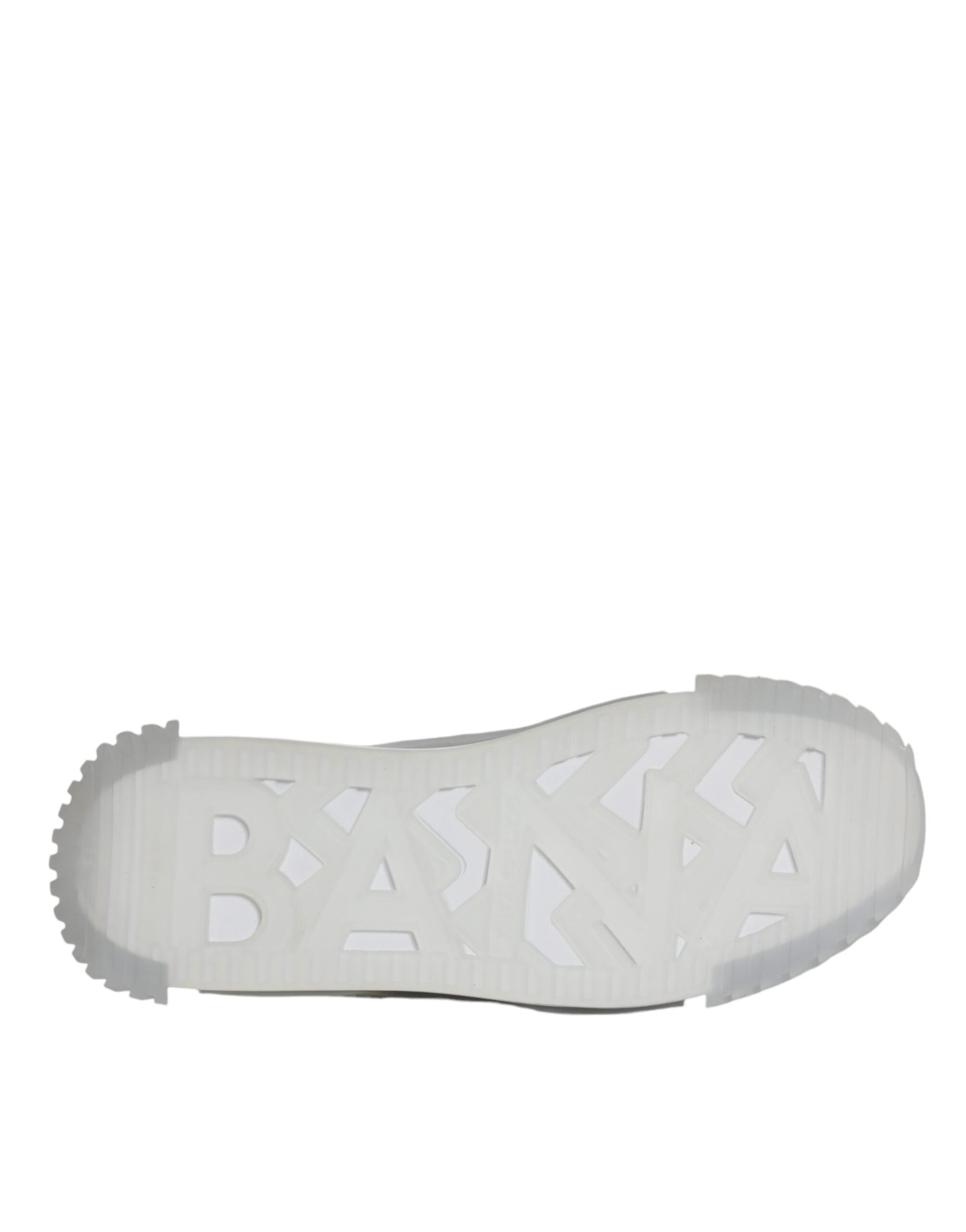 Dolce & Gabbana White Silver Χαμηλά NS1 Sneakers Παπούτσια