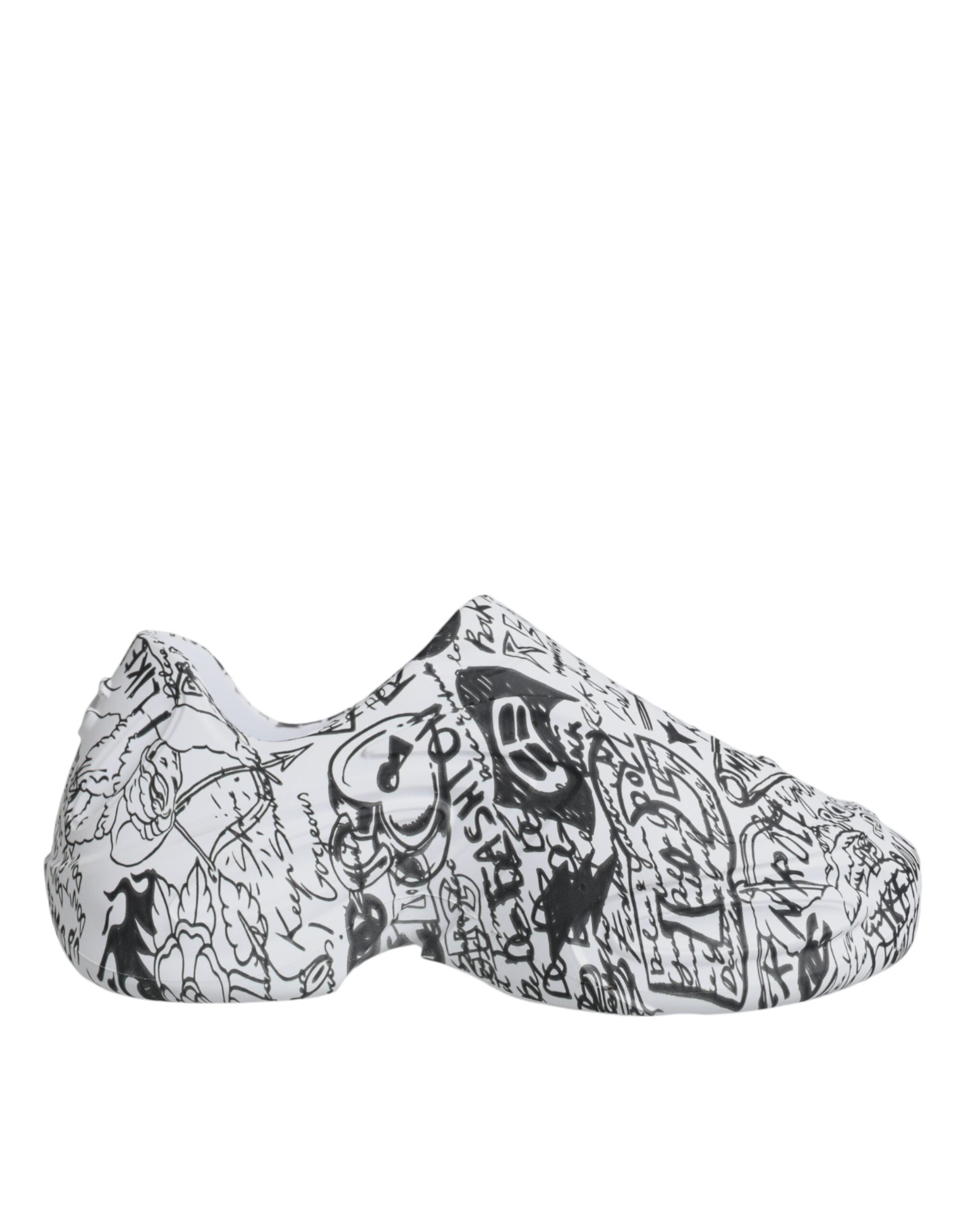 Dolce & Gabbana Άσπρα Μαύρα Graffiti Daymaster Sneakers Παπούτσια