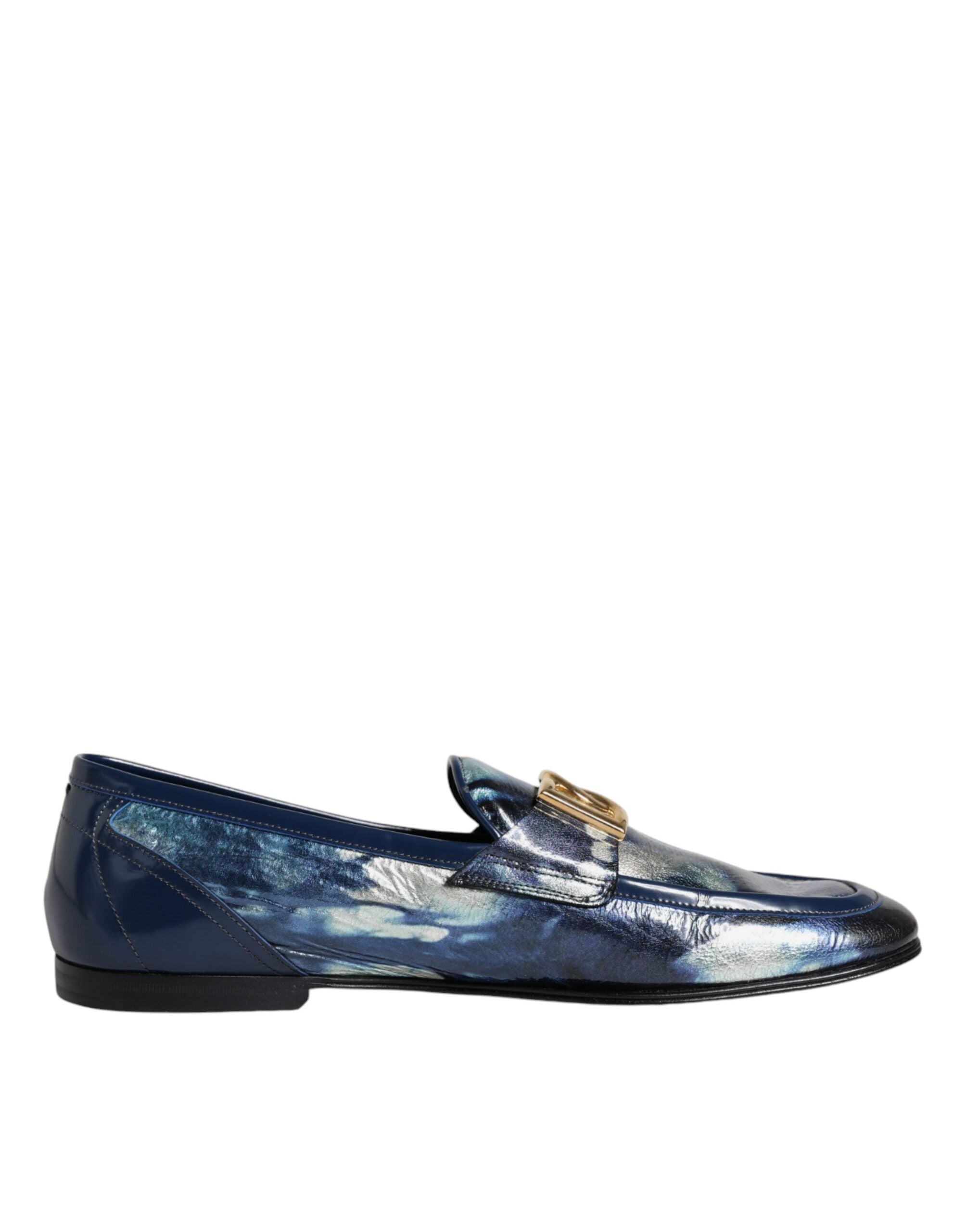 Dolce & Gabbana Μπλε Tie Dye DG Loafers Επίσημα Παπούτσια