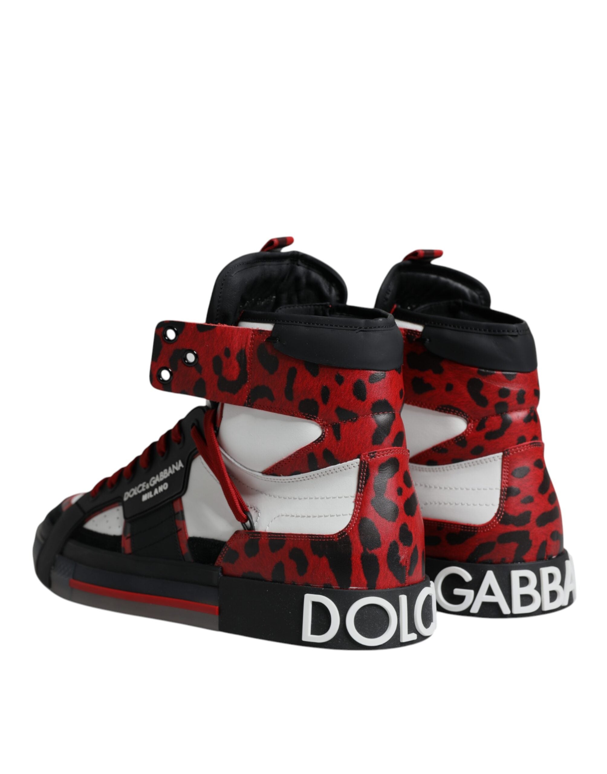 Dolce & Gabbana Πολύχρωμα Δερμάτινα Ψηλά Sneakers Παπούτσια