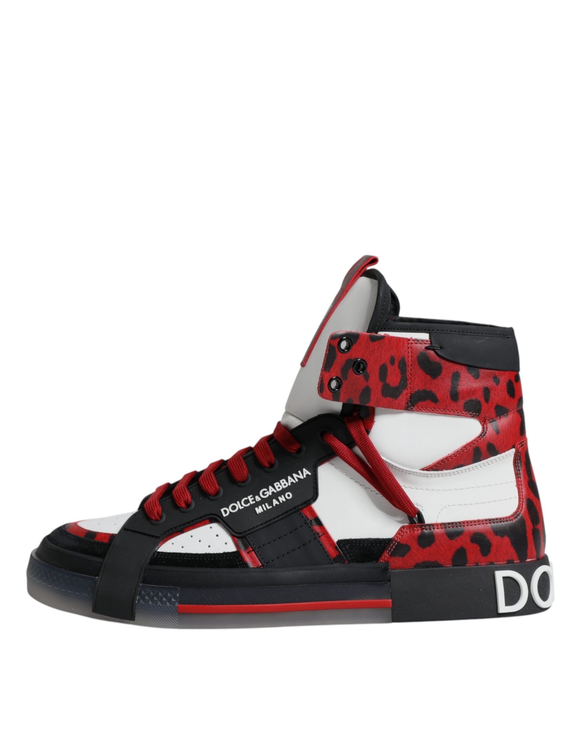 Dolce & Gabbana Πολύχρωμα Δερμάτινα Ψηλά Sneakers Παπούτσια