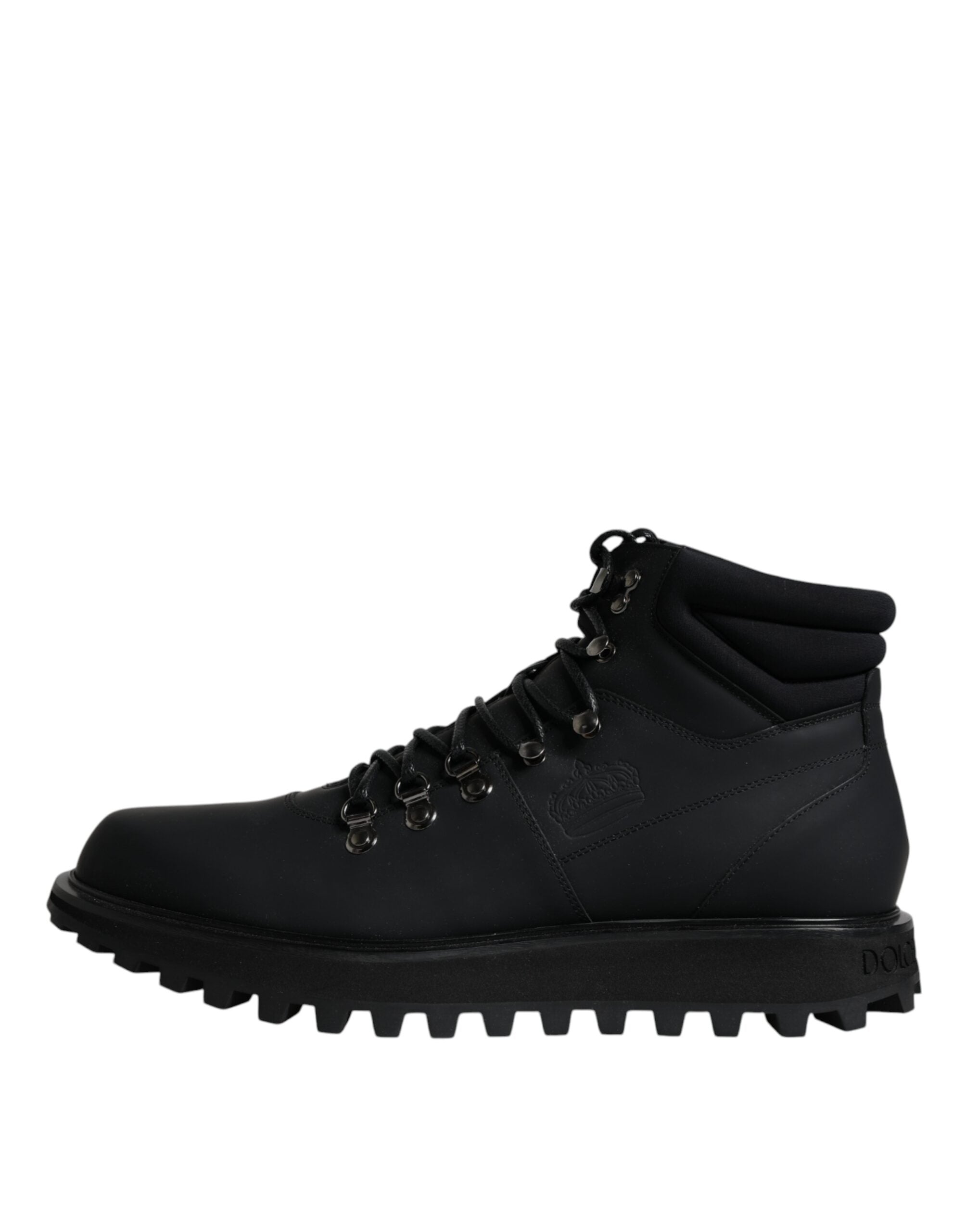 Dolce & Gabbana Black Ankle Boots Vulcano Trekking Shoes