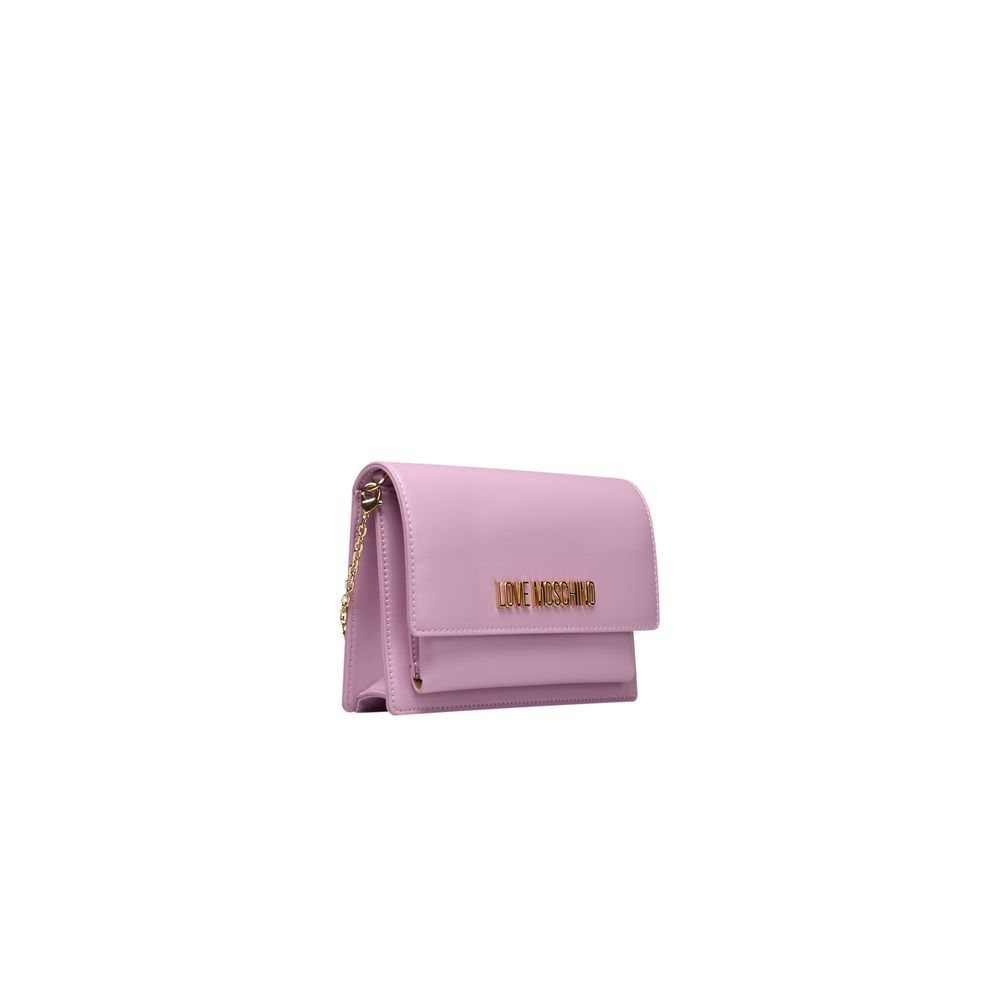 Love Moschino Μοβ Πολυαιθυλένιο Τσάντα Crossbody