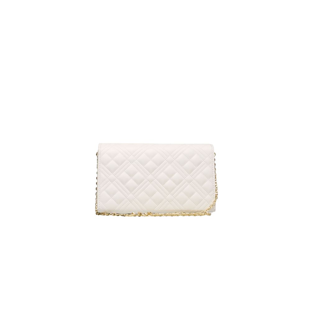 Love Moschino Λευκή Τσάντα Polyethylene Crossbody