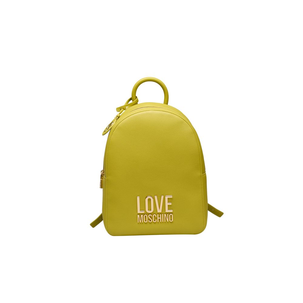 Love Moschino Κίτρινο Backpack Πολυαιθυλενίου