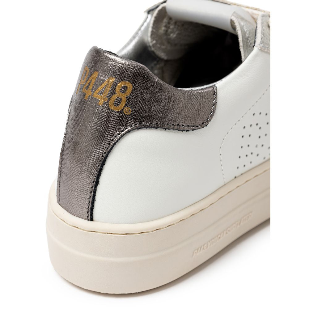 P448 Λευκά Δερμάτινα Sneakers