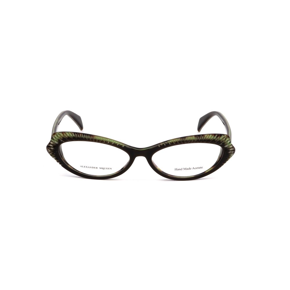 Alexander McQueen Green Acetate Κομψά Γυαλιά