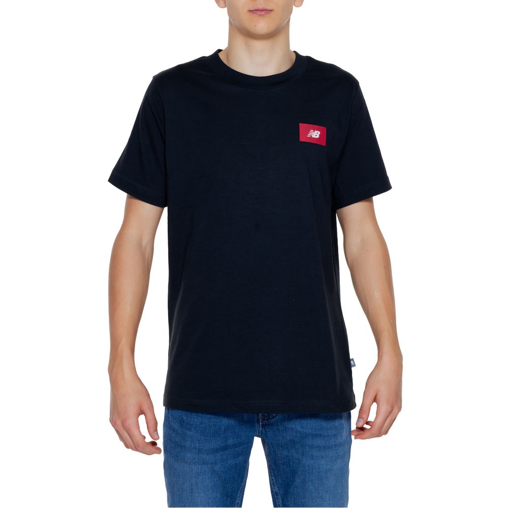 New Balance Μαύρο Βαμβακερό T-Shirt