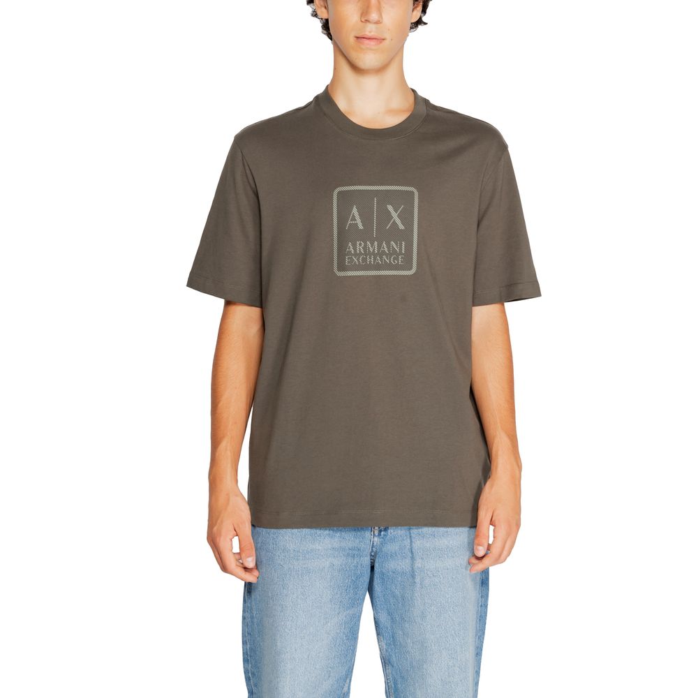 Armani Exchange Πράσινο Βαμβακερό T-Shirt