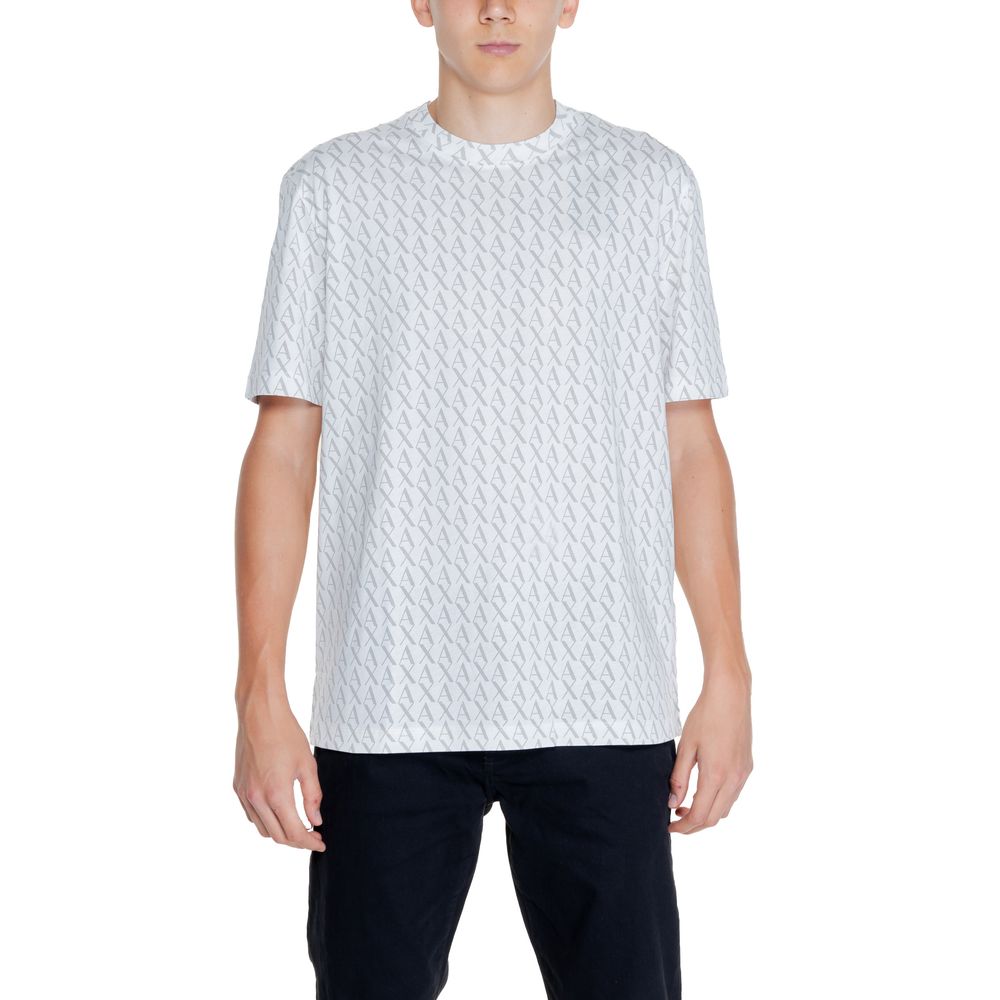 Armani Exchange Λευκό Βαμβακερό T-Shirt