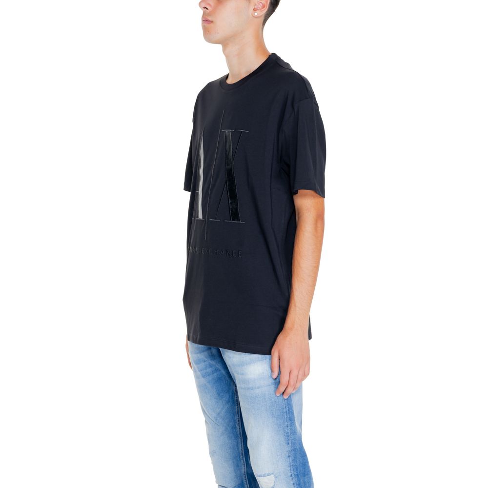 Armani Exchange Μαύρο Βαμβακερό T-Shirt