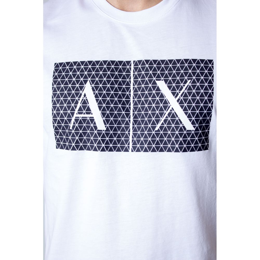 Armani Exchange White Cotton T-Shirt