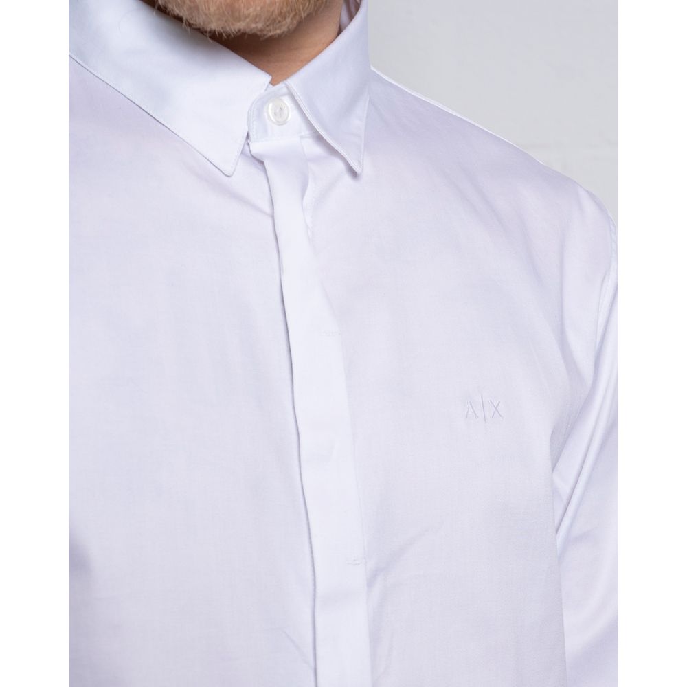 Armani Exchange White Cotton Shirt