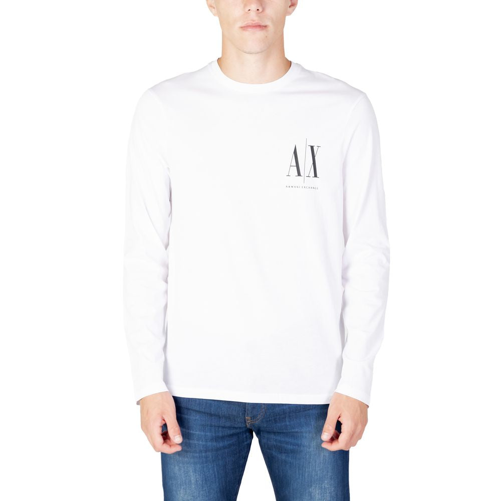 Armani Exchange Λευκό Βαμβακερό T-Shirt