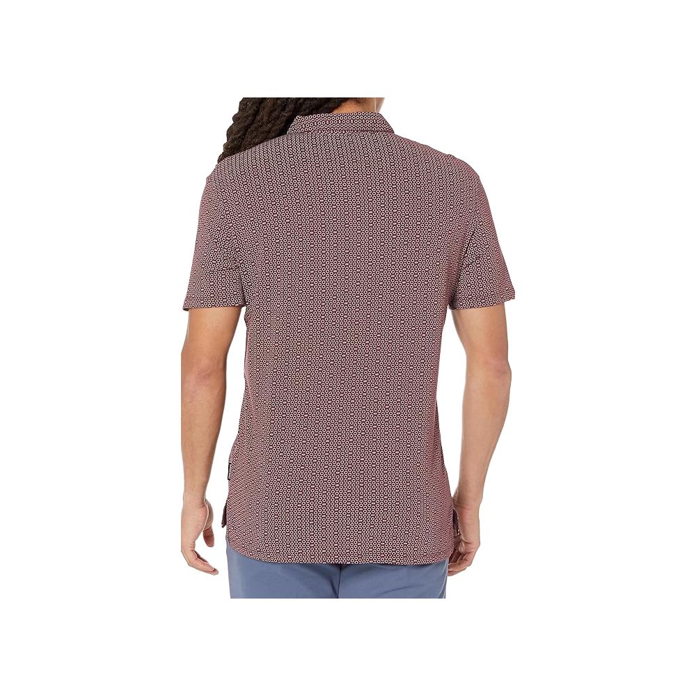 Armani Exchange Bordeaux Βαμβακερή Polo Μπλούζα