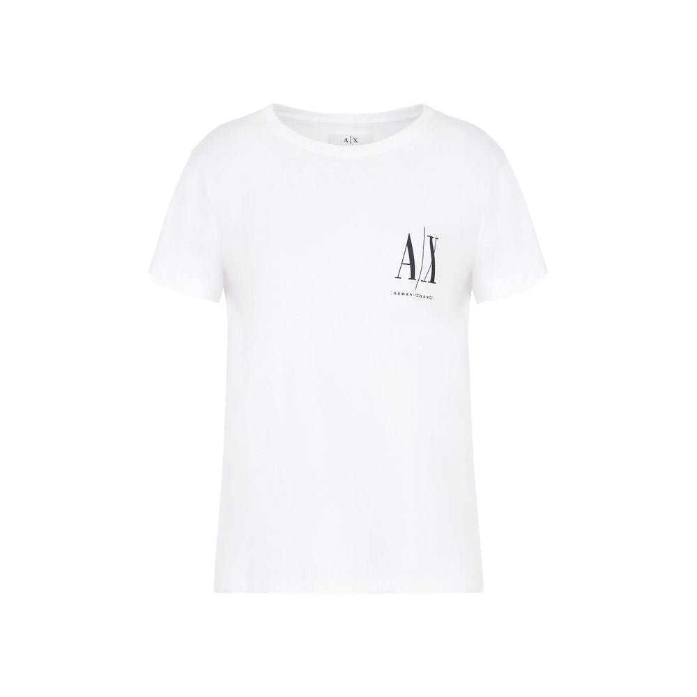 Armani Exchange Λευκά Βαμβακερά Τοπ & T-Shirt