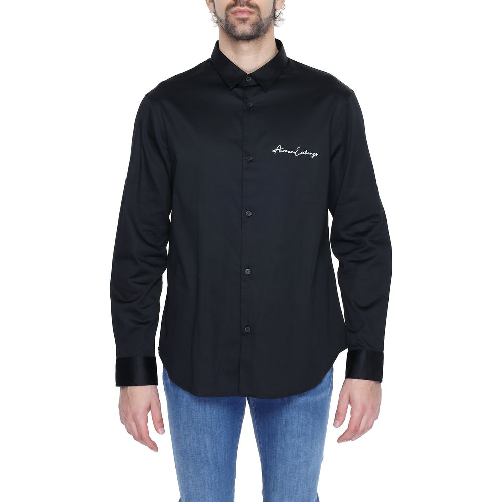 Armani Exchange Black Cotton Shirt