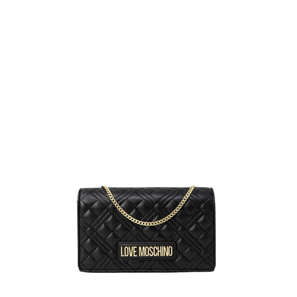 Love Moschino Μαύρη Τσάντα Πολυαιθυλενίου