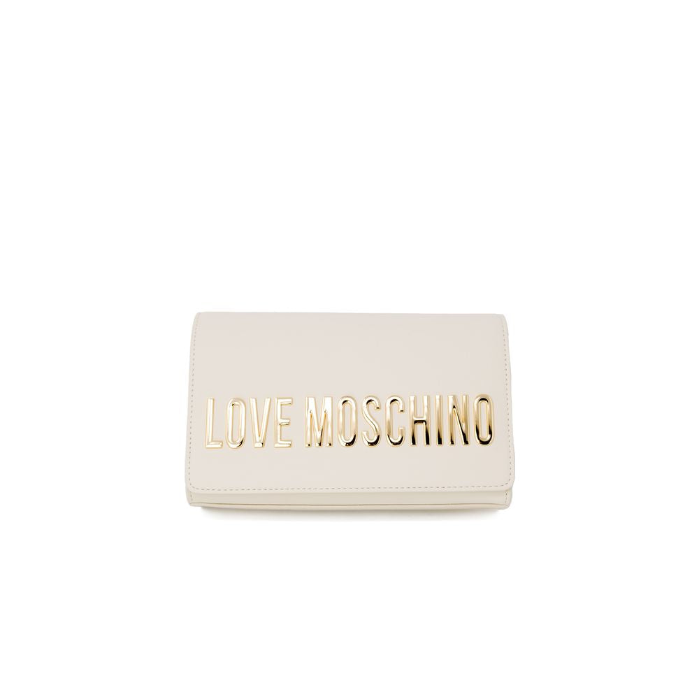 Love Moschino Μπεζ Πολυαιθυλενική Τσάντα