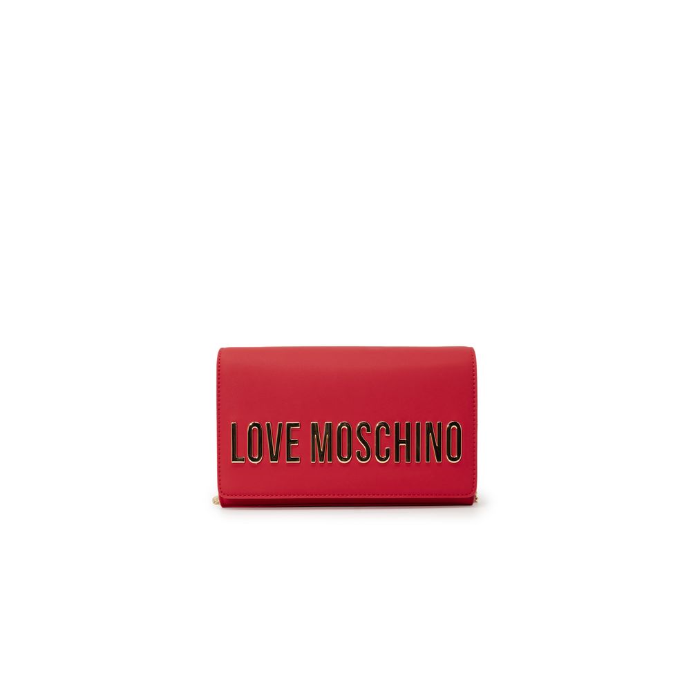 Love Moschino Κόκκινη Τσάντα Πολυαιθυλενίου