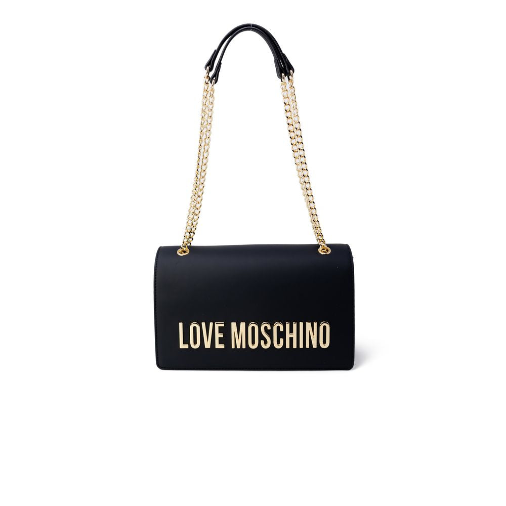 Love Moschino Μαύρη Τσάντα Πολυαιθυλενίου