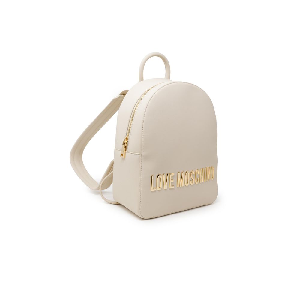 Love Moschino Beige Polyethylene Backpack