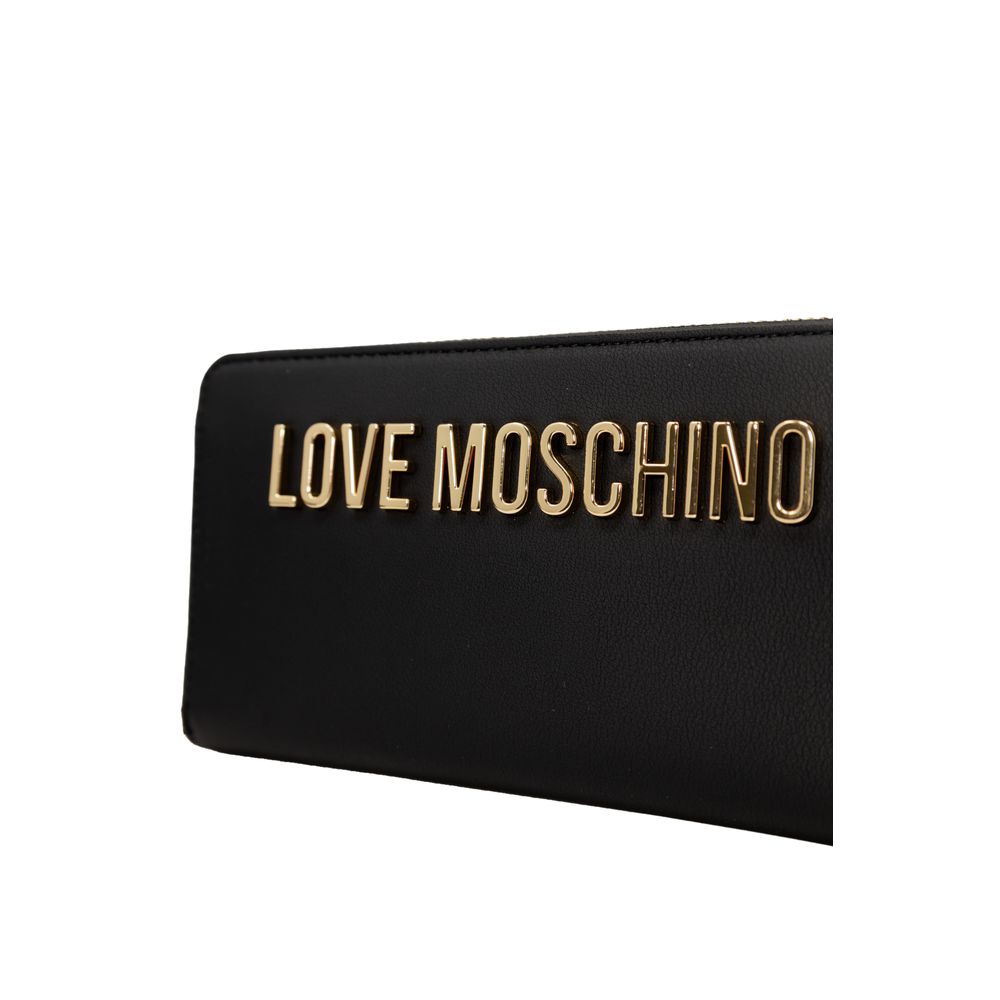 Love Moschino Μαύρο Πορτοφόλι Πολυαιθυλενίου