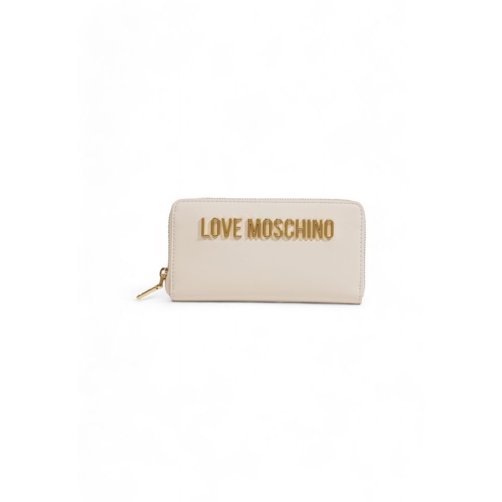 Love Moschino Μπεζ Πορτοφόλι από Πολυαιθυλένιο