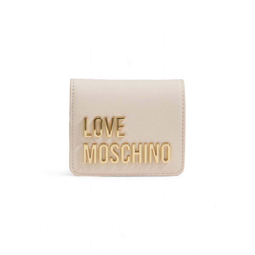 Love Moschino Μπεζ Πορτοφόλι από Πολυαιθυλένιο