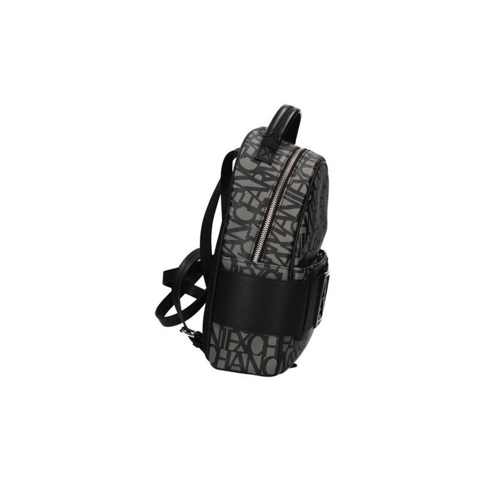 Armani Exchange Black Cotton Backpack