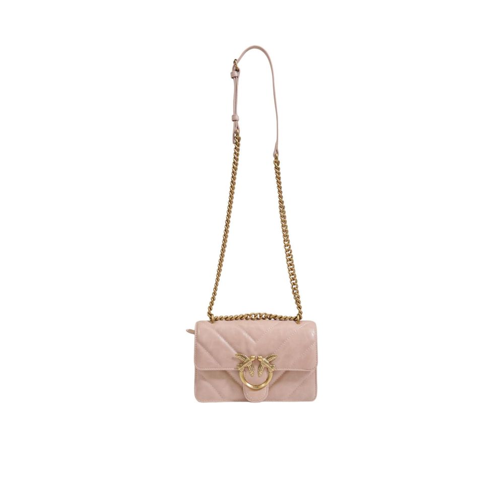 PINKO Pink Leather Handbag